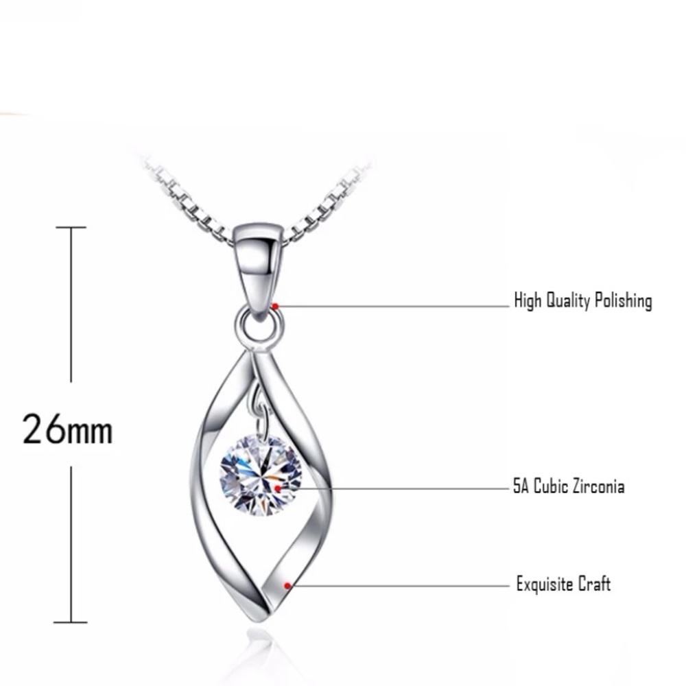 925 Sterling Silver Necklace And Pendants Jewelry - Picture 4 of 4